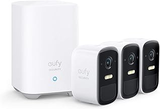 eufy Security eufyCam 2C Wireless Outdoor Security Camera 1080p, 3-Cam Kit, IP67, Night Vision