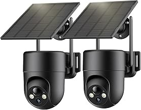 ELYSOO Wireless Outdoor Security Camera with Solar Power and 360° View