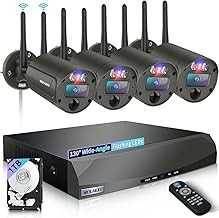 WEILAILIFE WEILAILIFE5MPWIFI Wireless Security Camera System 5MP, 130° Wide-Angle, Outdoor WiFi