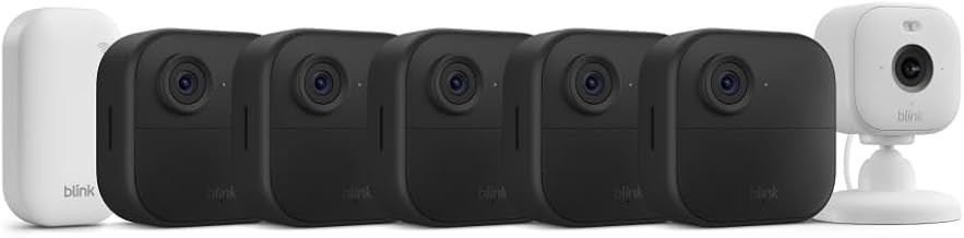Blink Blink Outdoor 4 + Mini 2 Wireless Home Security Camera System 5-Cam 1080P