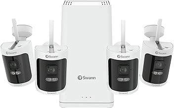 Swann AllSecure650 Wi-Fi Security Camera System 4-Camera 2K HD NVR, 1TB HDD, Night Vision